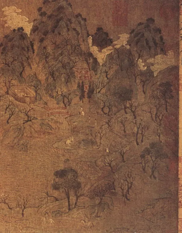 展子虔《游春图》局部