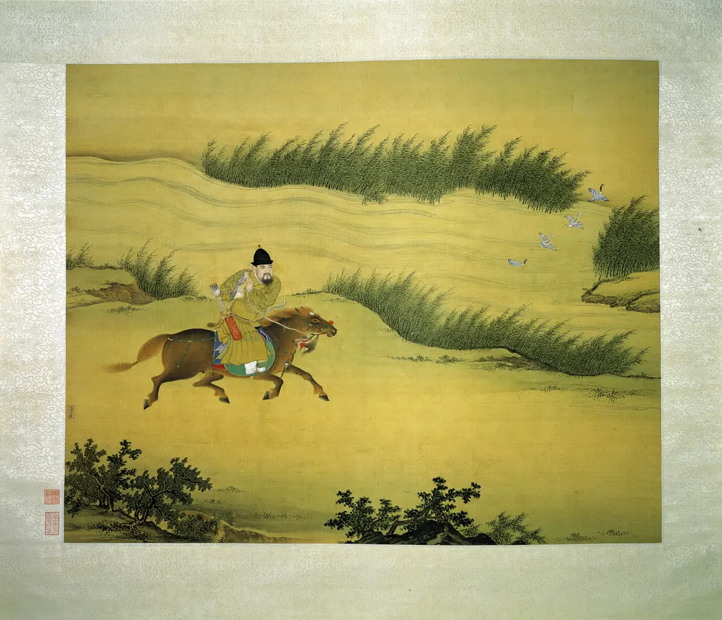 《明宣宗马上像》