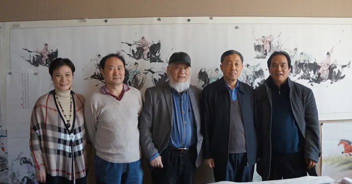 左起:铁金、高润祥、铁剑心、王伟、张清智