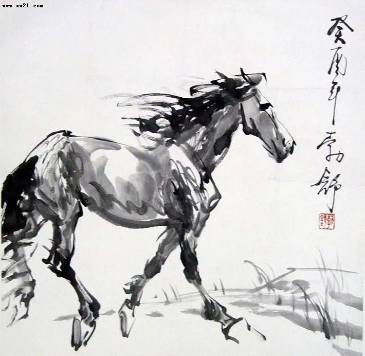 润祥鉴赏:中国历代画马欣赏 18 (现代 刘勃舒 篇)