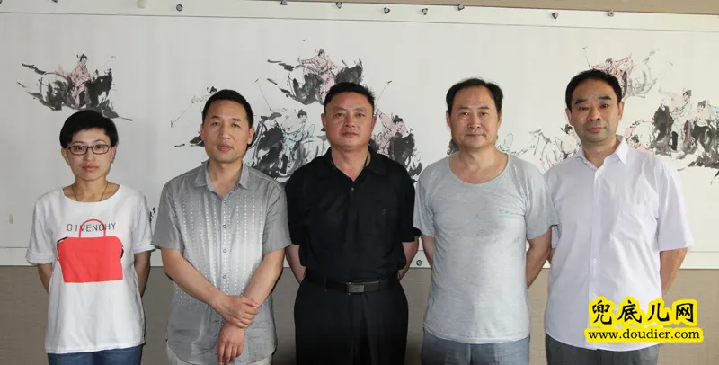 由右至左:咸晓玲、子慧黄勇、咸振祝、高润祥、王本杰【从照片人物右手排序】