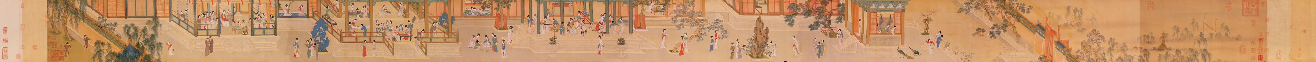 明 仇英 汉宫春晓图(全)