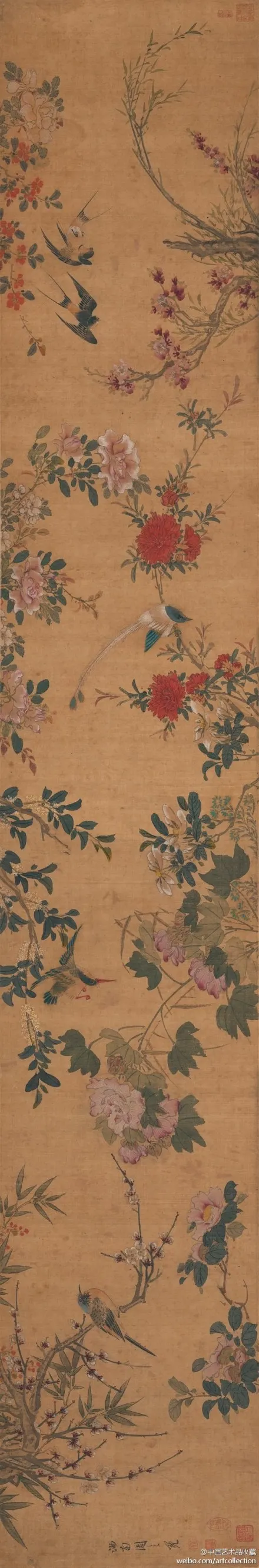 四时花鸟图