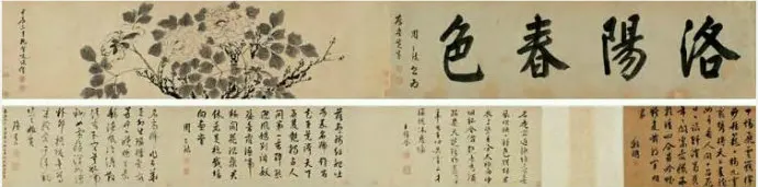 洛阳春色图 手卷 水墨纸本 甲辰(1544年)作