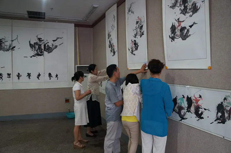 布展工作现场