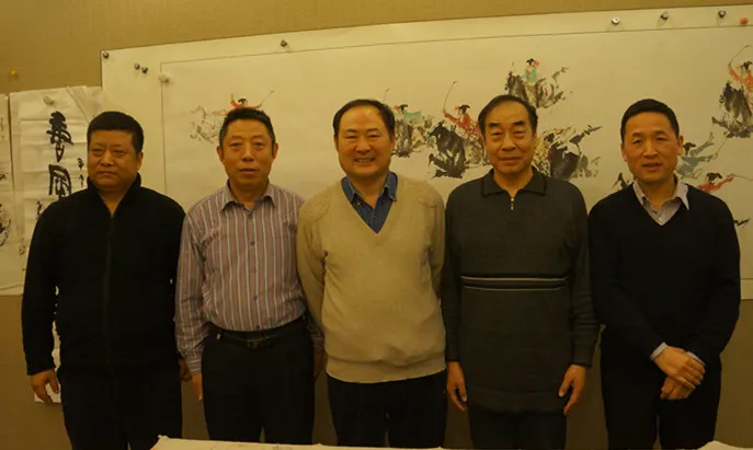 左起:李耀辉、刘臣、高润祥、王凤海、子慧黄勇