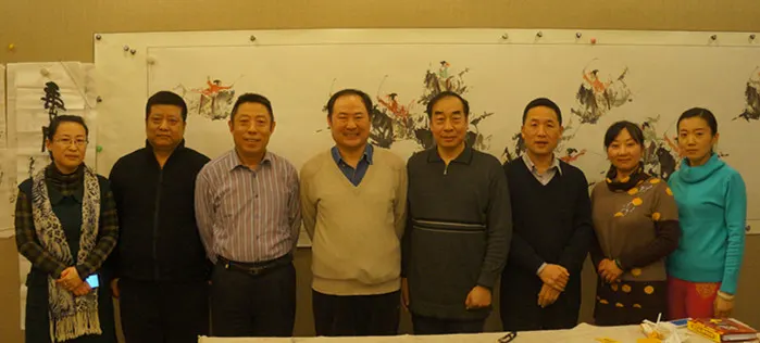 左起:段静、李耀辉、刘臣、高润祥、王凤海、子慧黄勇、邓晓霞、季珈羽