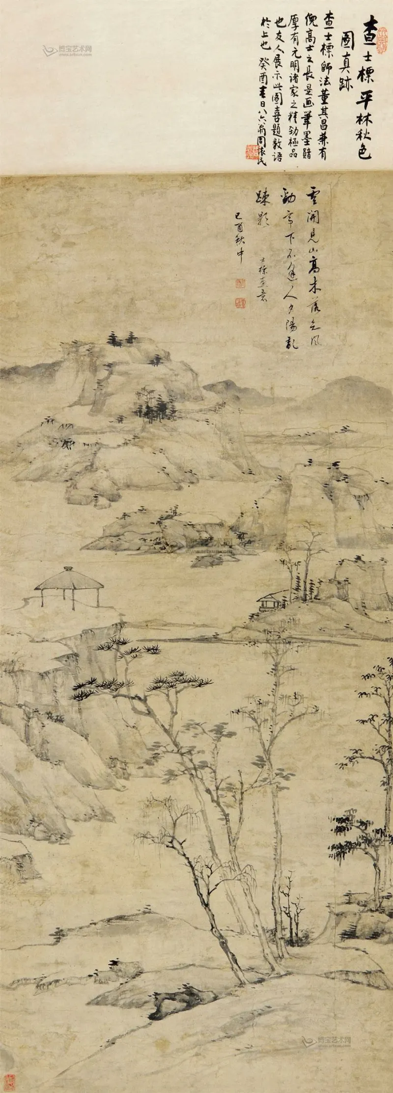 ���ϣ�1665������ ƽ����ɫͼ ���� ˮīֽ��
