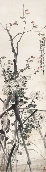 花 卉 立轴1