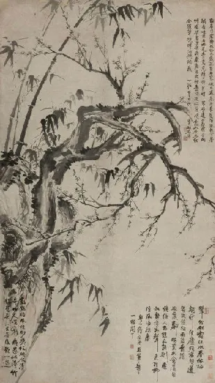岁寒三友 立轴