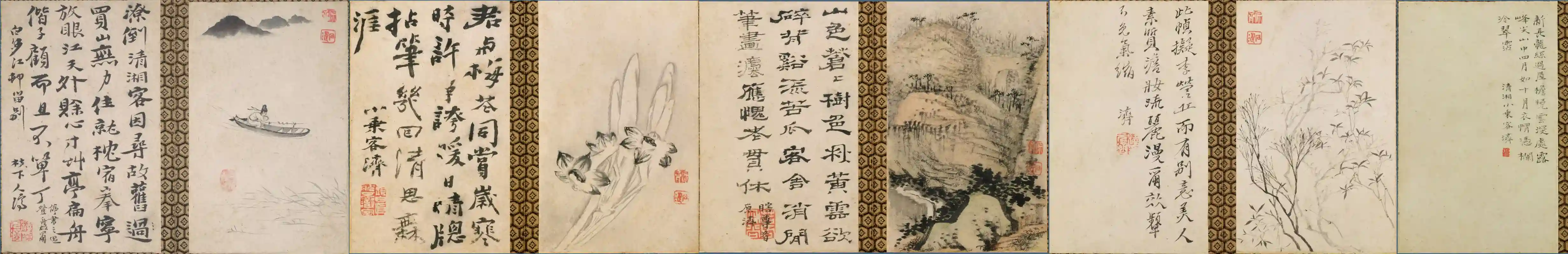 清 石涛 山水花卉图册_副本3