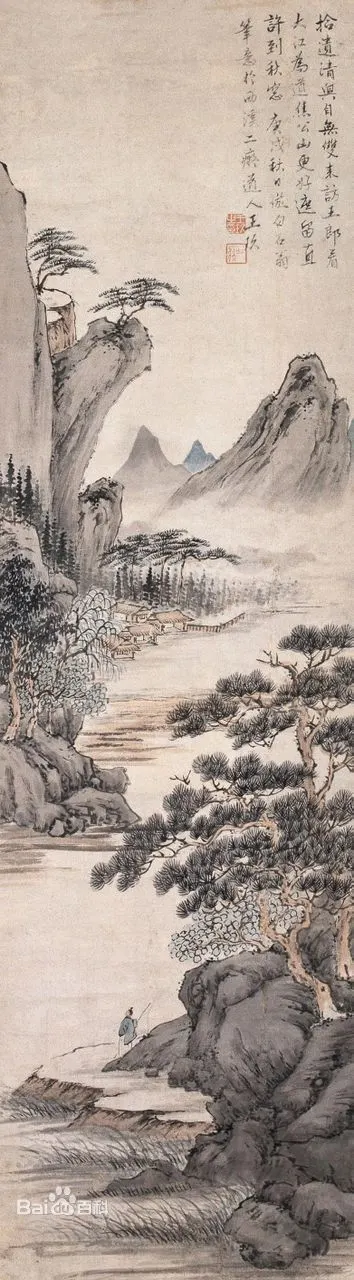 王郎看江图