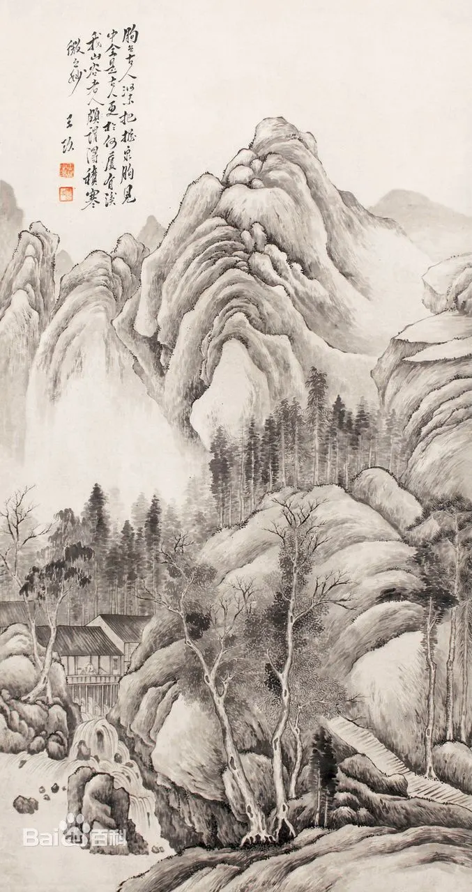 溪山积寒图