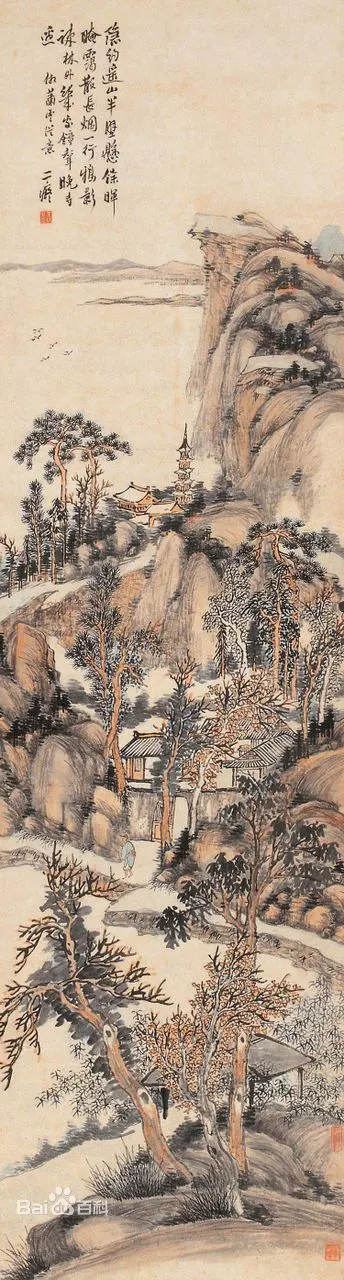 隐约遥山 半