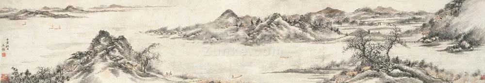 ɽˮ  �־� ˮīֽ�� 1662����