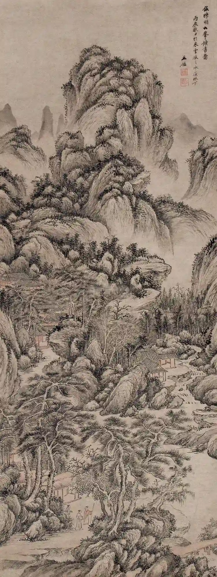 �������ŷ����ͼ 1  ˮīֽ�� 1676����