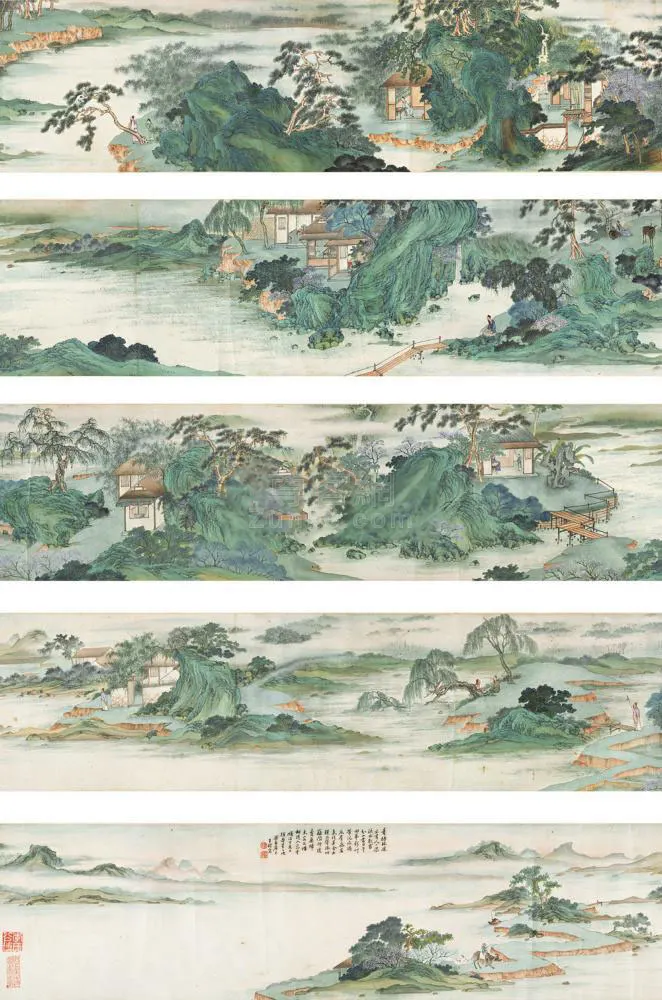 ����ɽˮͼ  �־� ��ɫֽ�� ������1647�꣩��