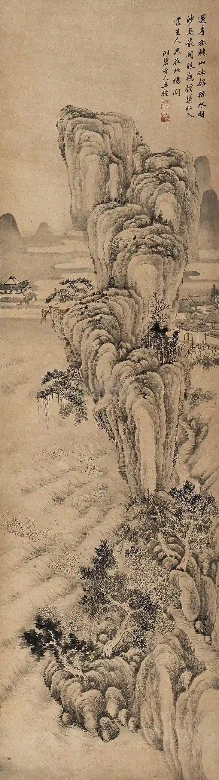 �ƺ���¥  ���� ˮīֽ��