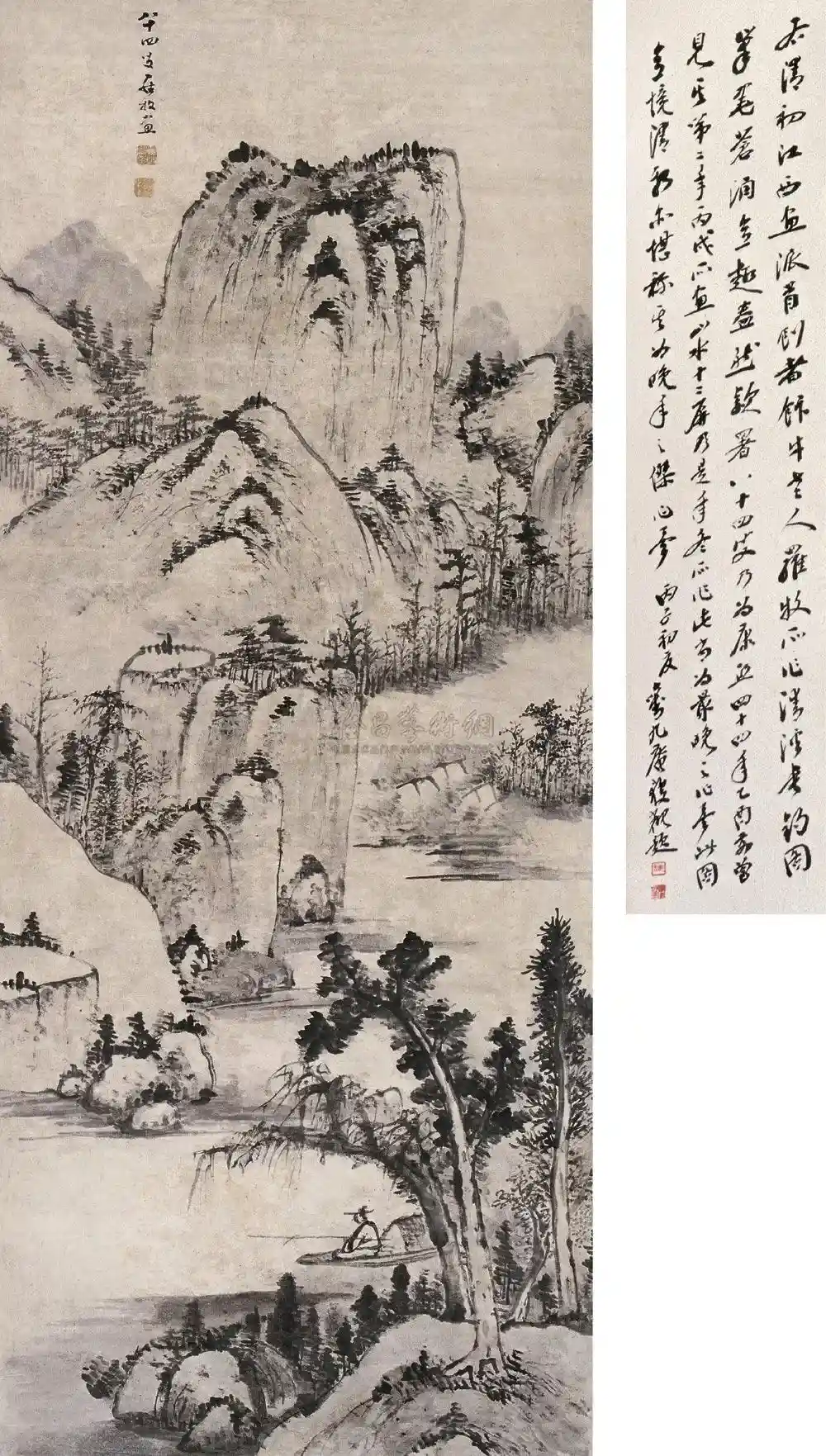 1846��Ϫ����ͼ ���� ˮīֽ��