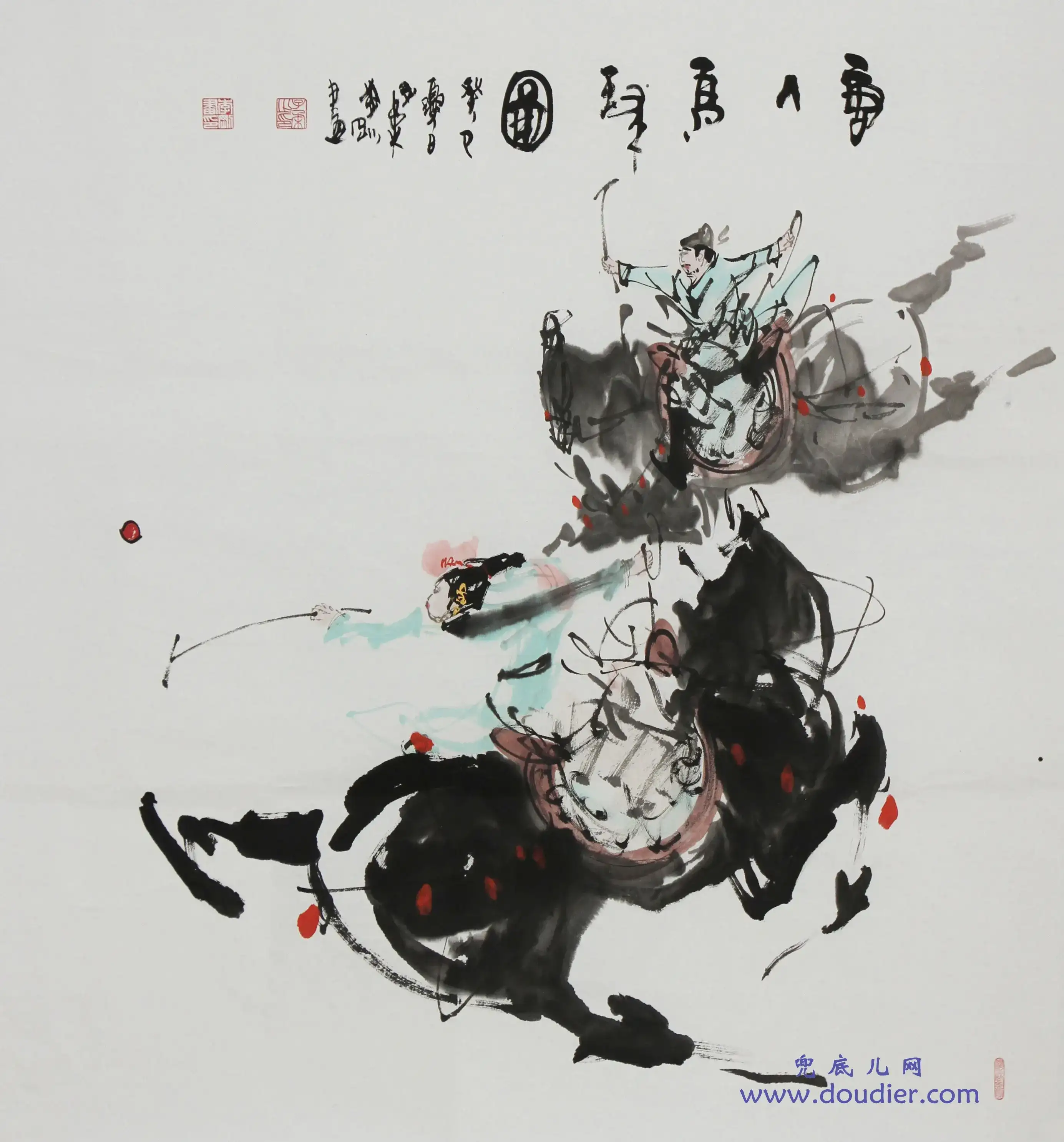 兜底儿网子柔李刚《唐人马球图》