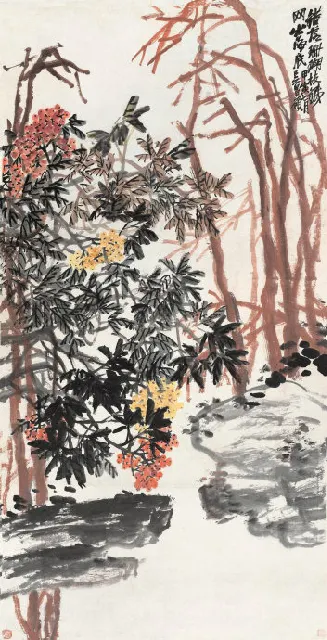 ����ɺ��֦  ���� ��ɫֽ�� 1914����