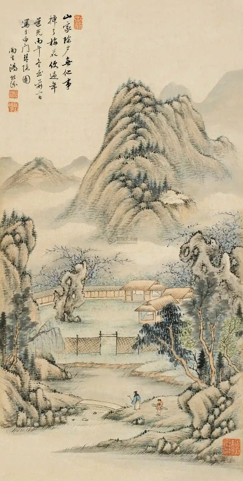 ���磨1846������ ɽ�ҳ�Ϧ ���� ��ɫֽ��