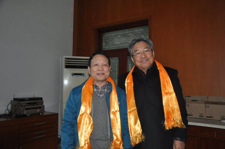 谭悦新(右)与鲁德林