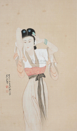 润祥鉴赏：中国画派与名家欣赏508 （海上画派张大千人物15