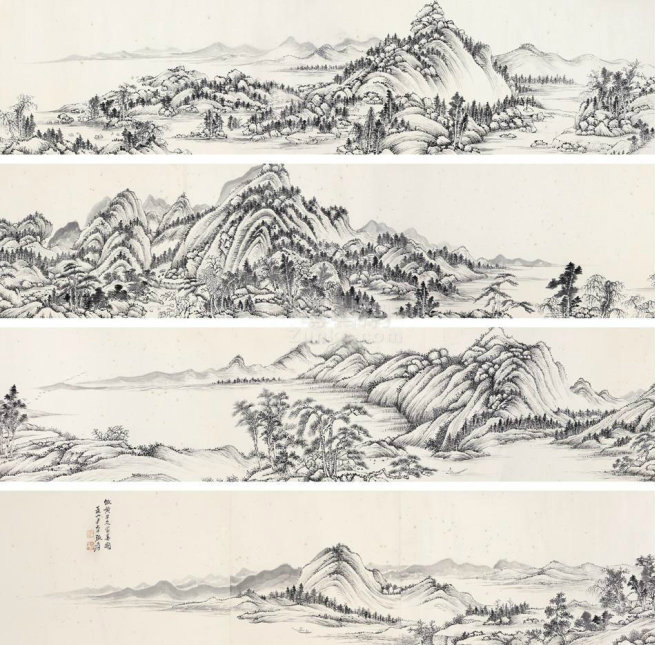 润祥鉴赏：中国画派与名家欣赏563 （海上画派张大千山水30