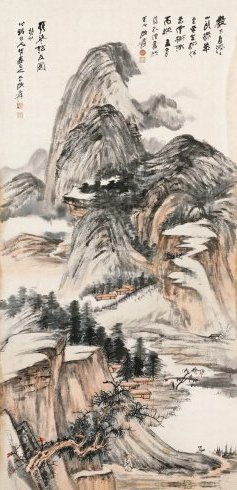 润祥鉴赏：中国画派与名家欣赏568 （海上画派张大千山水35