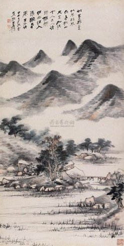 润祥鉴赏：中国画派与名家欣赏569 （海上画派张大千山水36