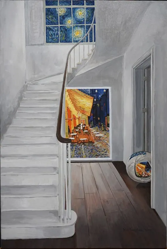 Convex Memory-Hommage to Gogh, 12M, Acrylic on Canvas, 2018