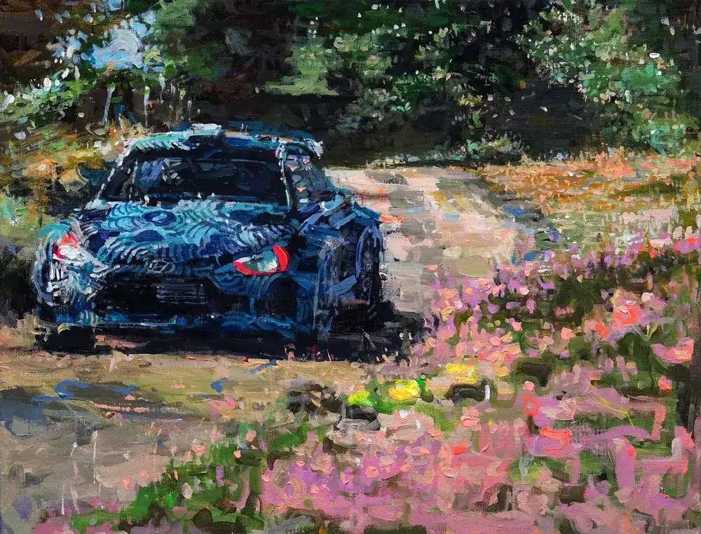 2017-10Sweet sweet testroad 53X41 acrylic on canvas 2017 150��