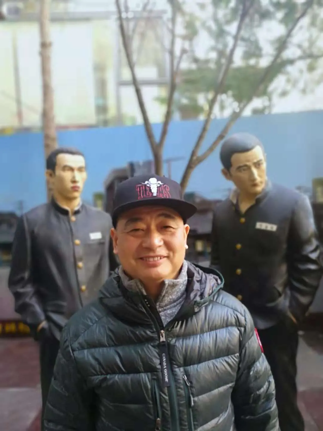 访问团成员风采之萧斌在坡州艺术区留影