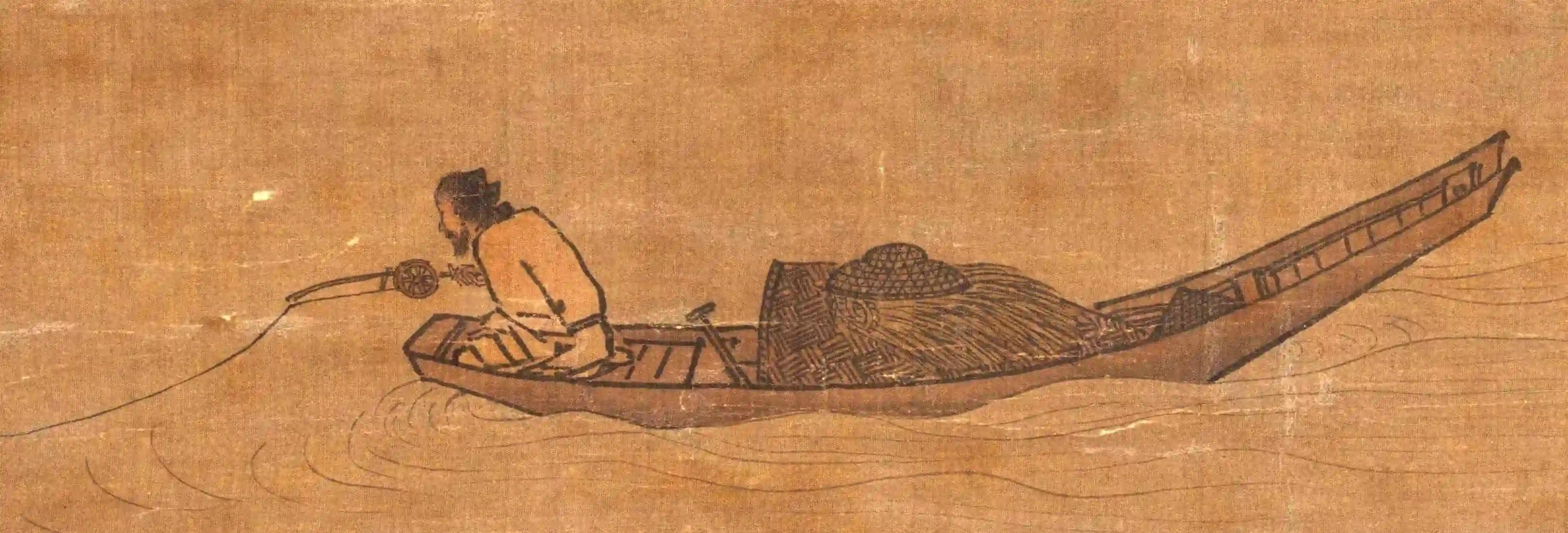 宋 马远 寒江独钓图_副本