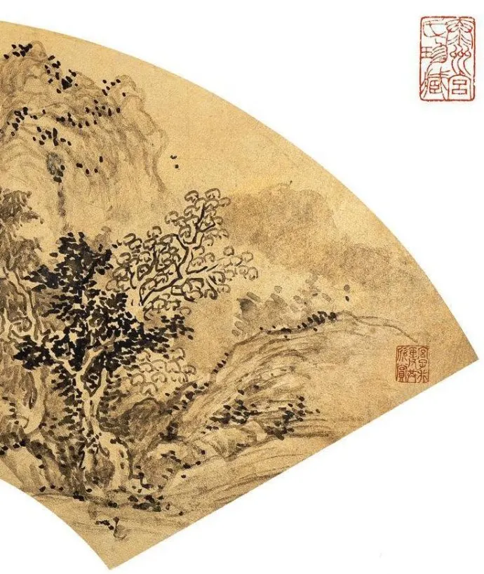 明 祁豸佳《仿黄鹤山樵笔意山水图》1