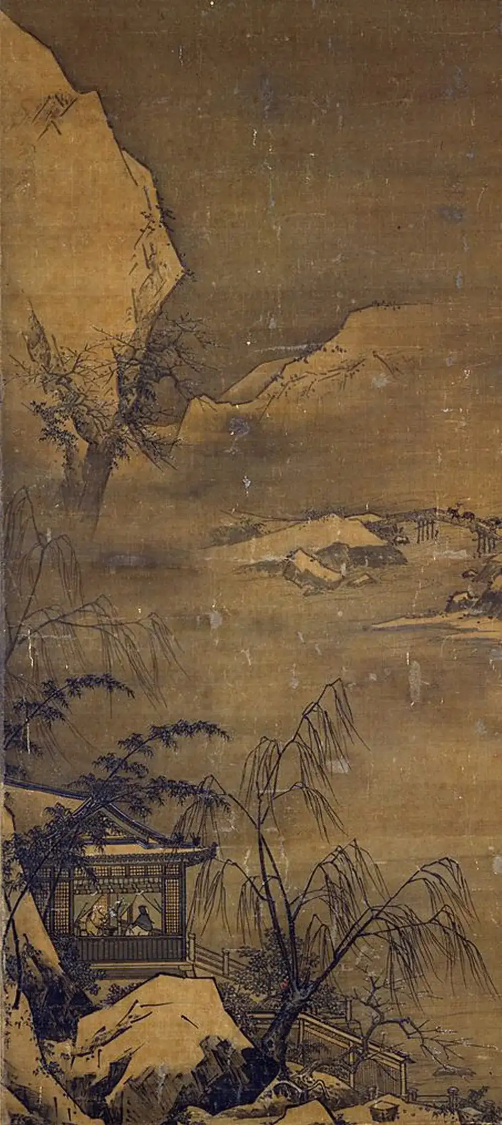 元 孙君泽 雪景山水图_副本