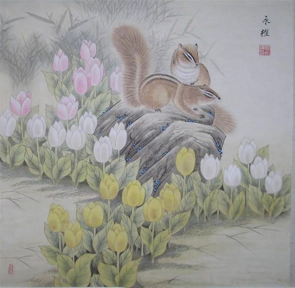 国画作品欣赏:张永权鼠年画鼠