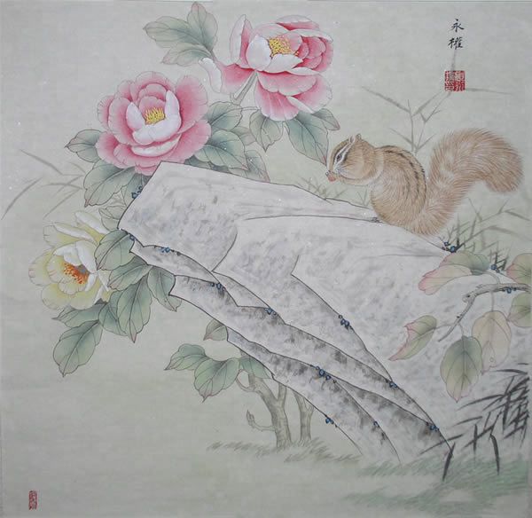 国画作品欣赏:张永权鼠年画鼠