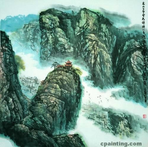 国画欣赏:李铎题李志成画